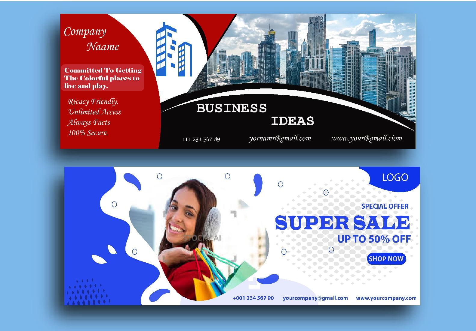 I will 1 Creative and Unique Social media or facebook cover design