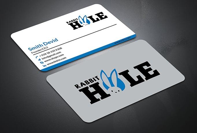 I Will do professional minimalist busineess card design
