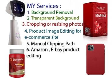 I will remove background perfectly from 5 images 