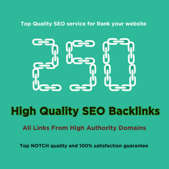 250 high qualitys backlinks improves SEO in 2020