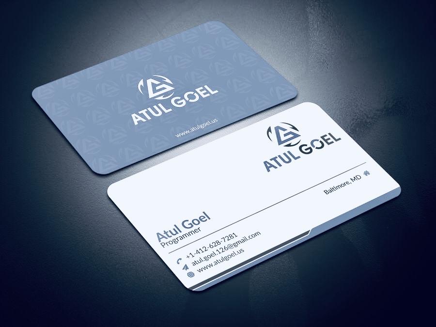 I will do modern business card design 