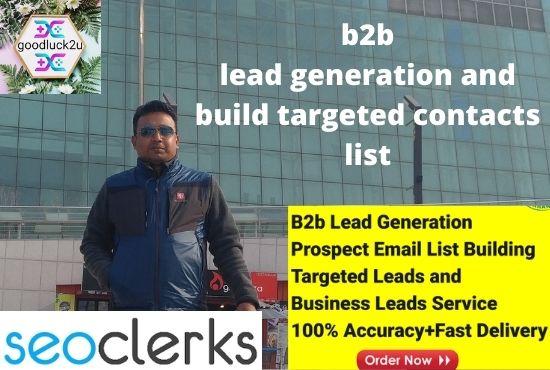 b2b lead generation and build targeted contacts list