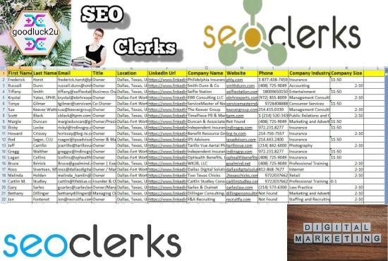 b2b lead generation and build targeted contacts list