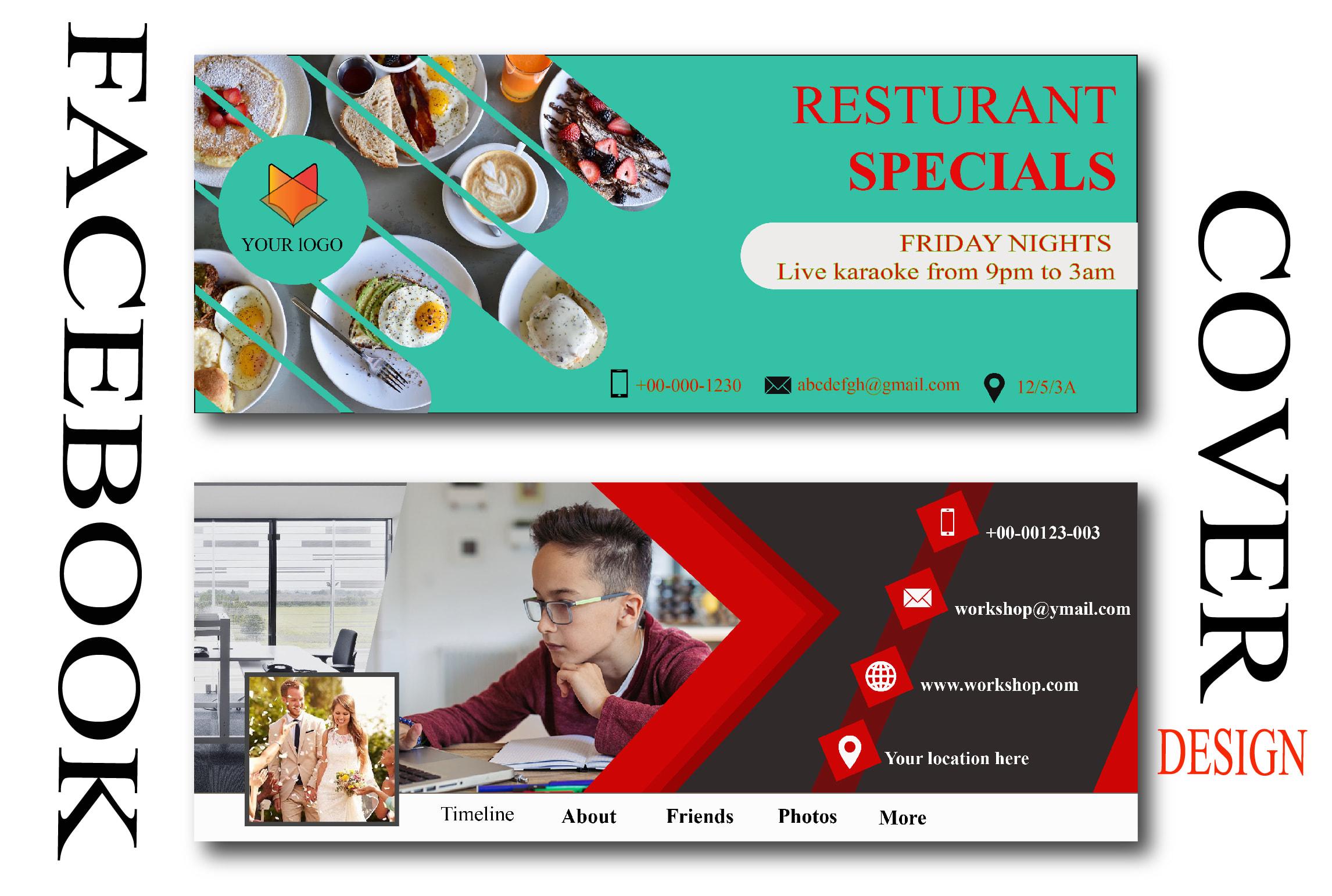 I will design awesome looking web banner, cover and ads