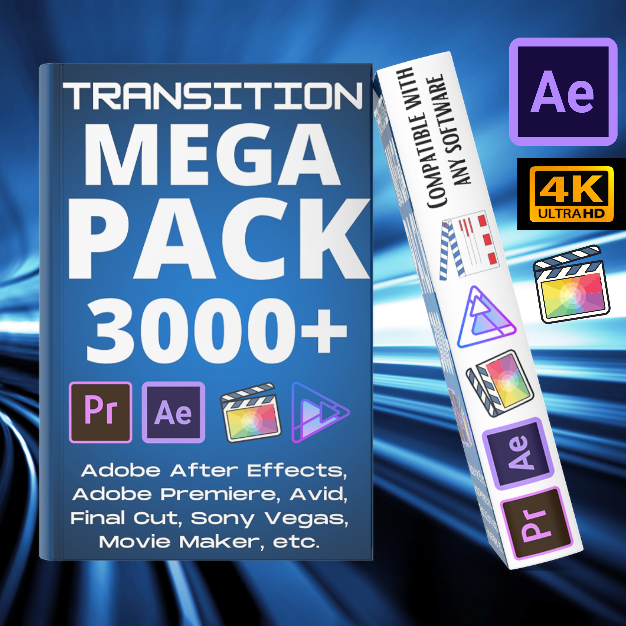 3500 Ultimate video Transition Mattes Pack | Compatible with any software |