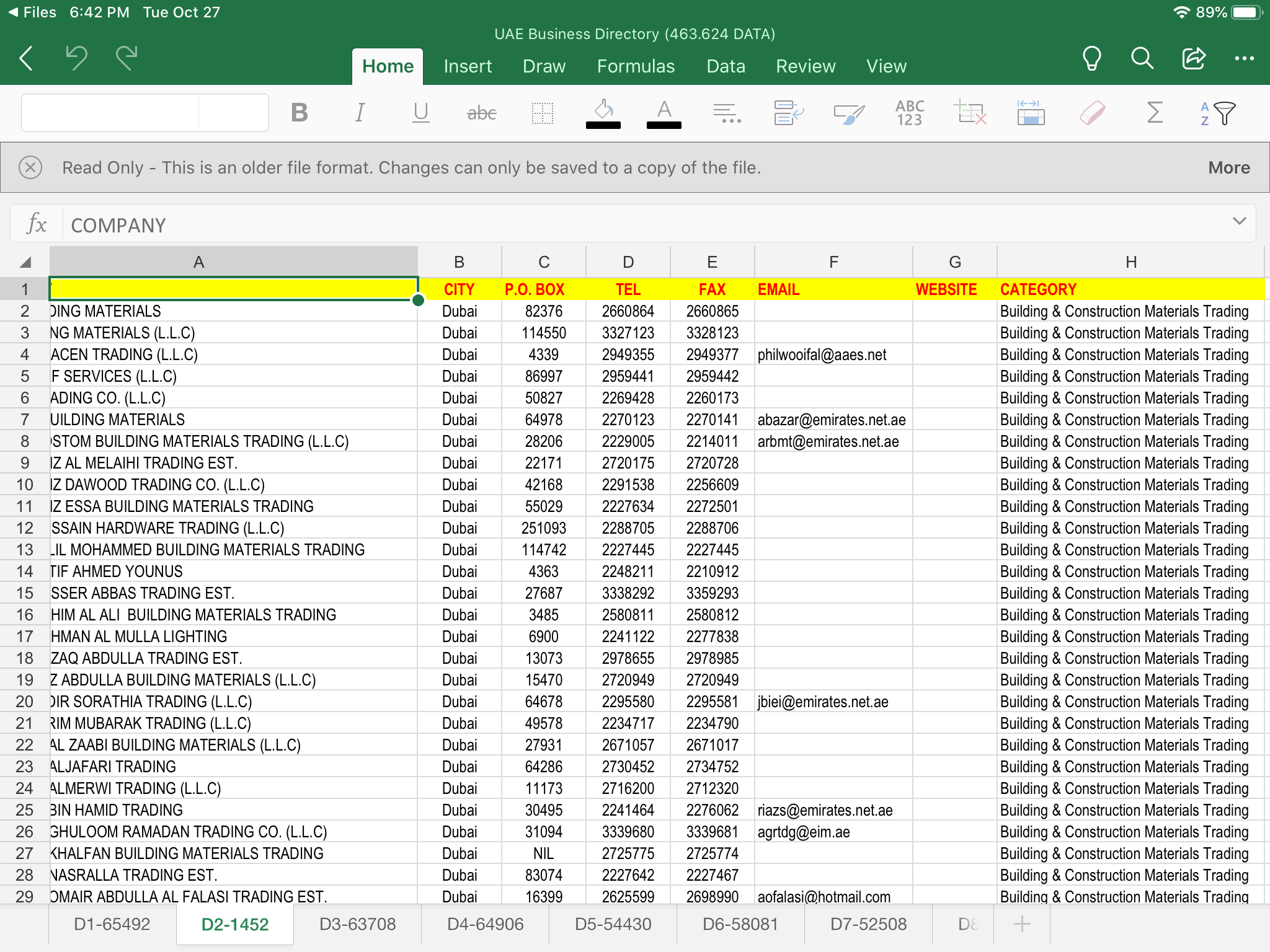 Dubai UEA b2b B2c email Database 