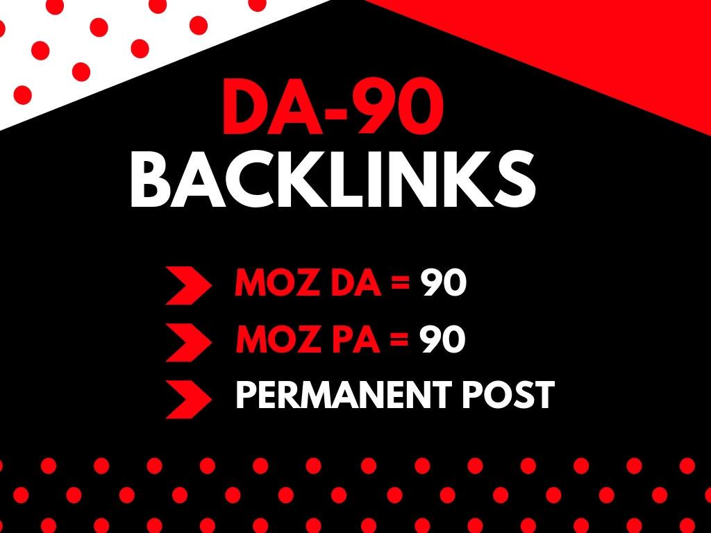 I will create high da 90 SEO profile backlinks