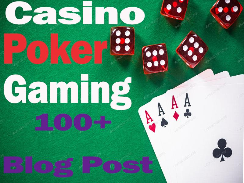 I Will Create 100+ Casino, Poker, Gambling HQ Blog Comment Backlinks Manually