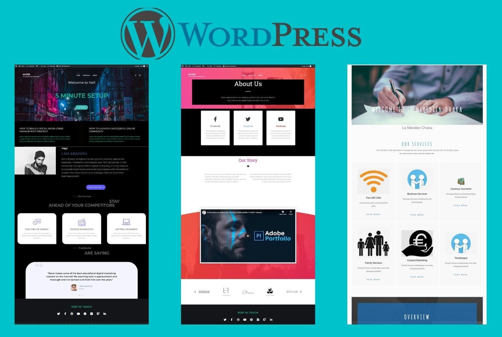 i will create professional wordpress website and theme customize