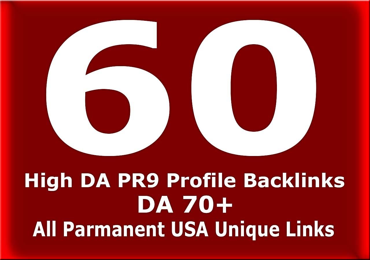 I will give you high quality 60 USA pr9, dofollow link building seo backlinks