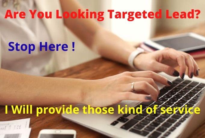 I will provide any kind of b2b lead generation & web scraping 