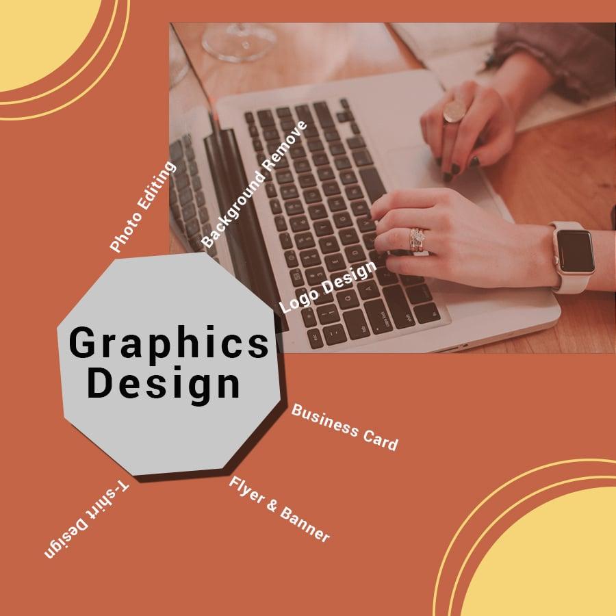 I will be your graphics designer 