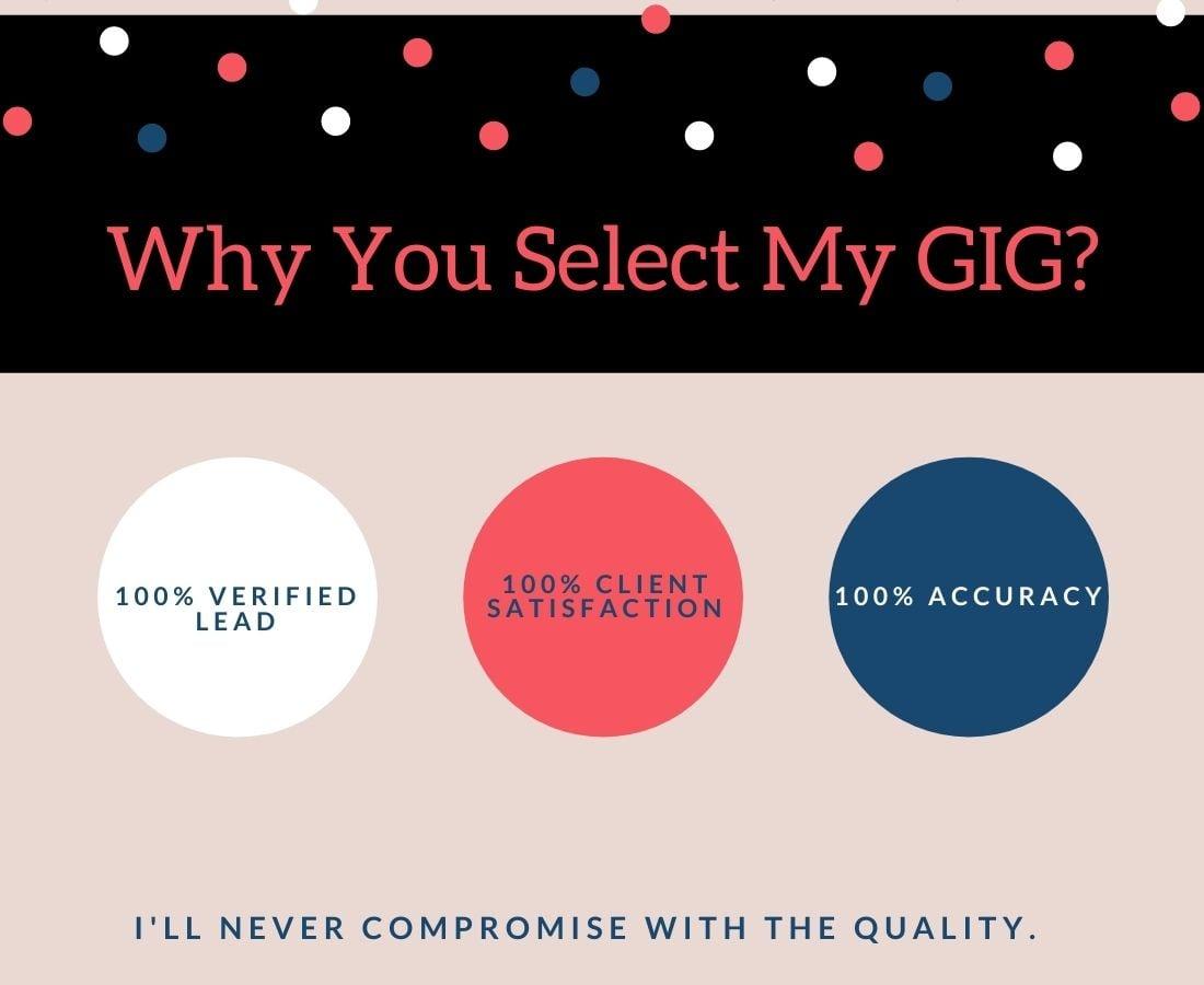 I will provide lead generation and targeted email list for your business