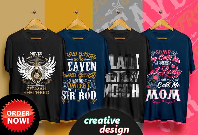 i will provide creative and trendy t shirt design