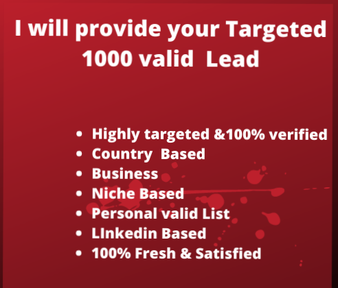 I will provide your target valid email list 