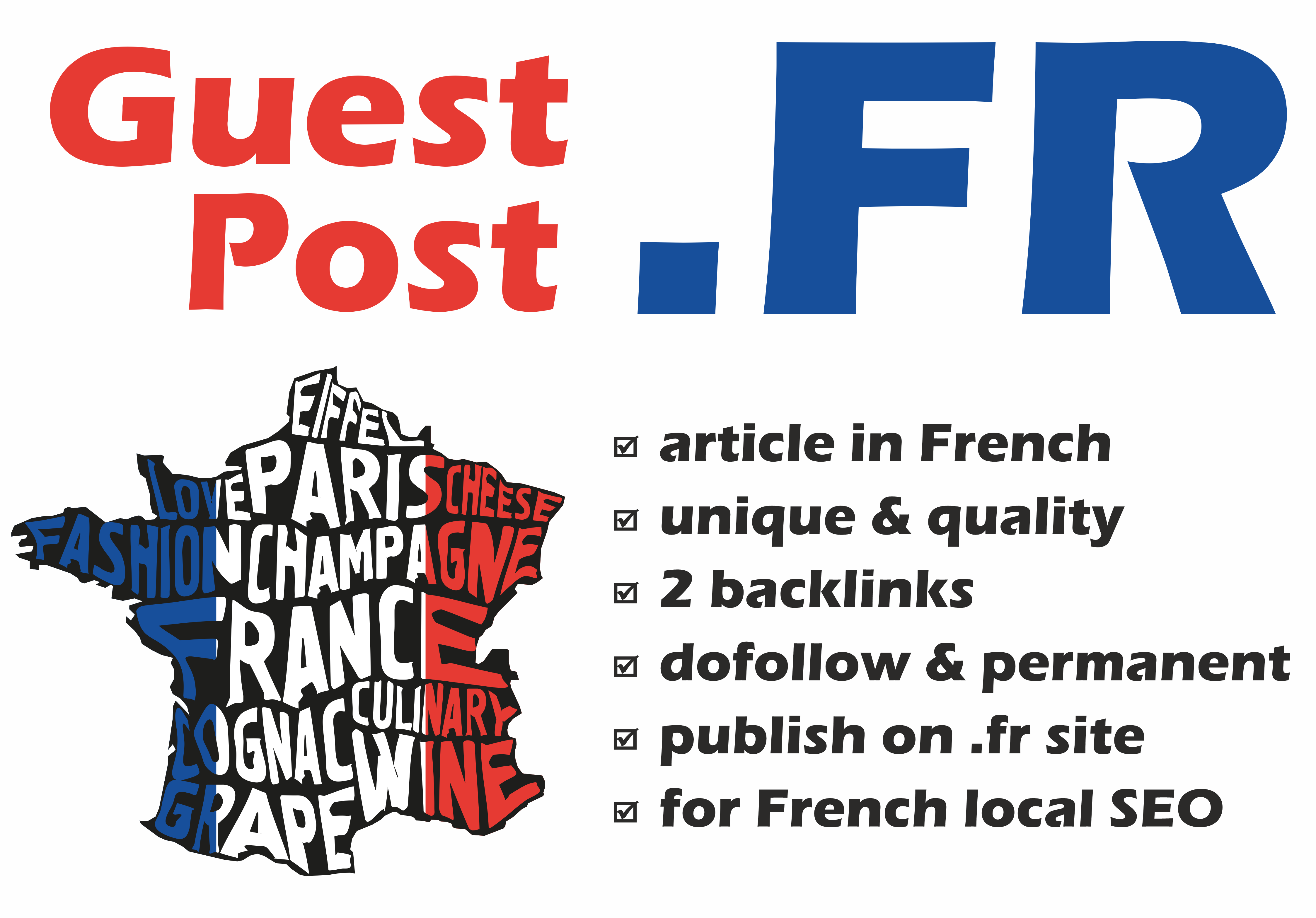 French Gust Post on .FR website for local SEO in France