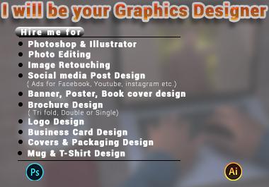 I will do all kinds of attractive graphics design work