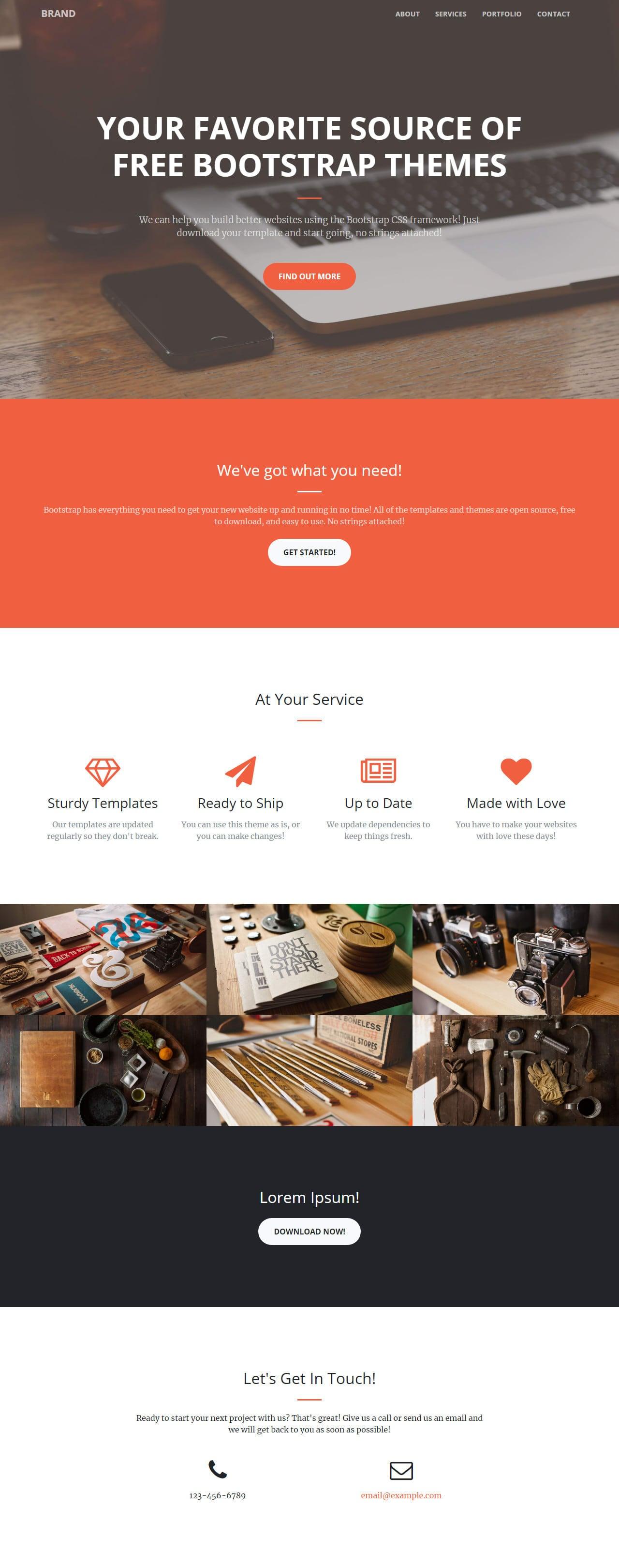 I will design responsive bootstrap landing page