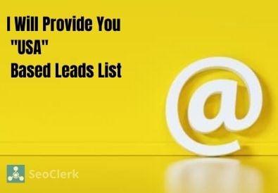 I Will Provide You 'USA' Based Active Leads - 100% Guarantee