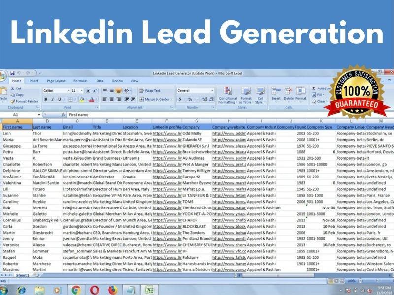 I will do targeted b2b LinkedIn lead generation email list building
