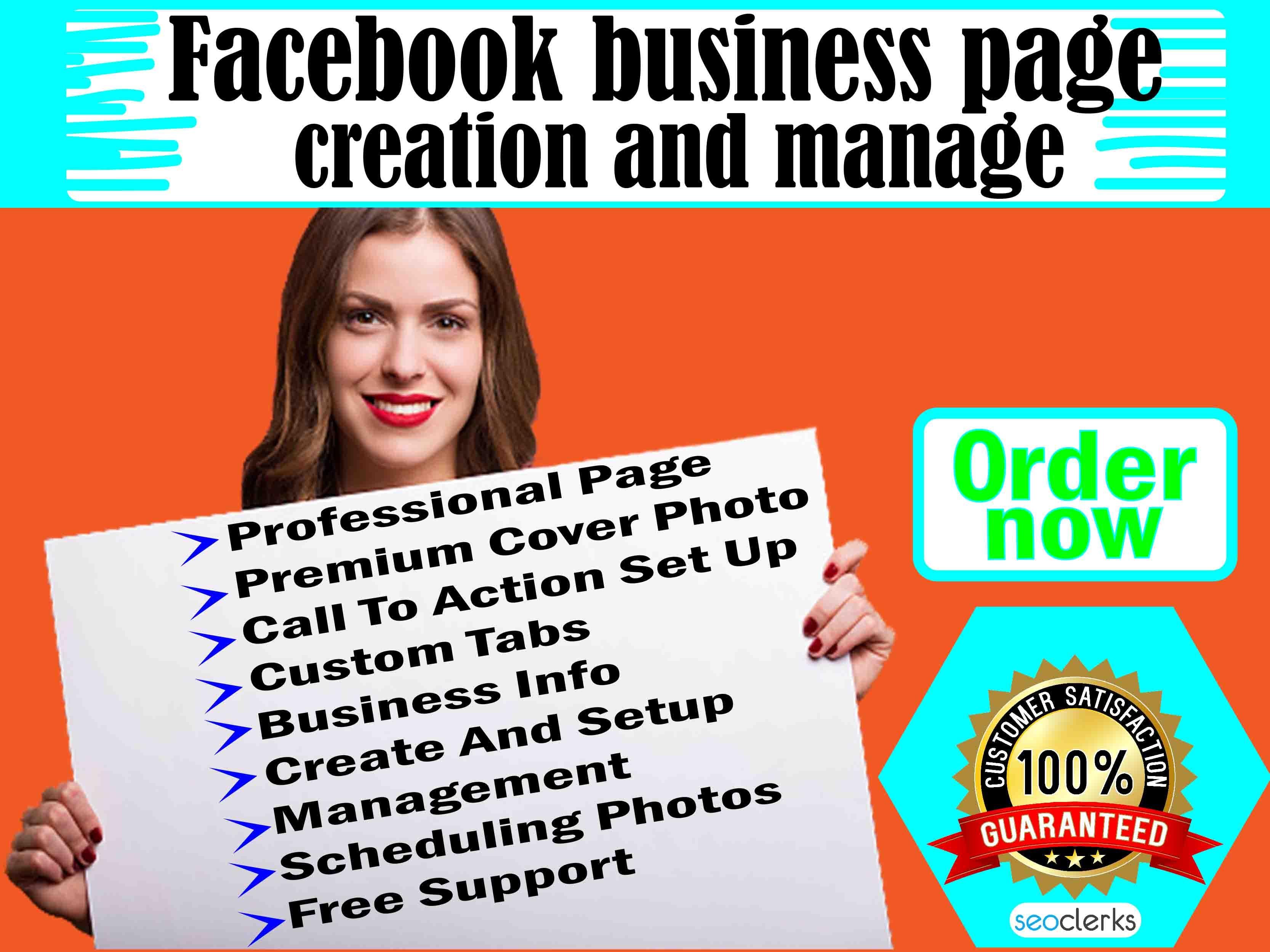 I will fix create or optimize and design facebook business page
