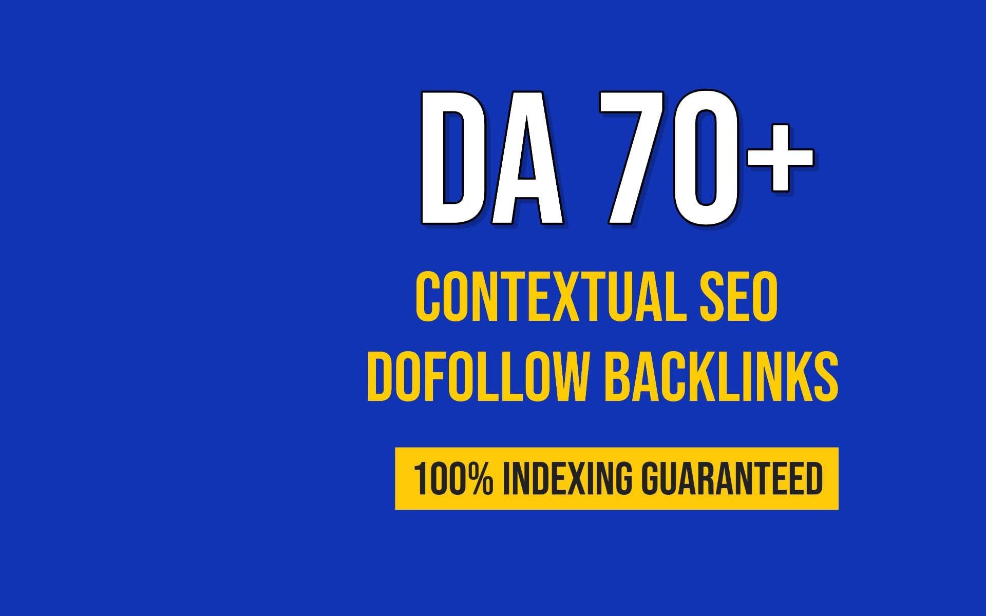 I will created 500 high quality contextual SEO dofollow backlinks 