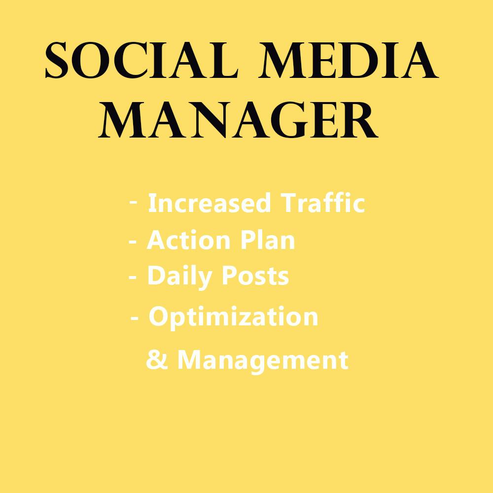 I will be Your Social Media Manager and Marketing