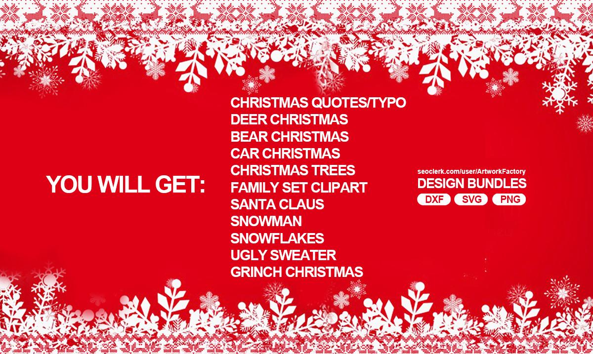 Deliver 1500 Christmas design SVG, Christmas T-shirt design bundles