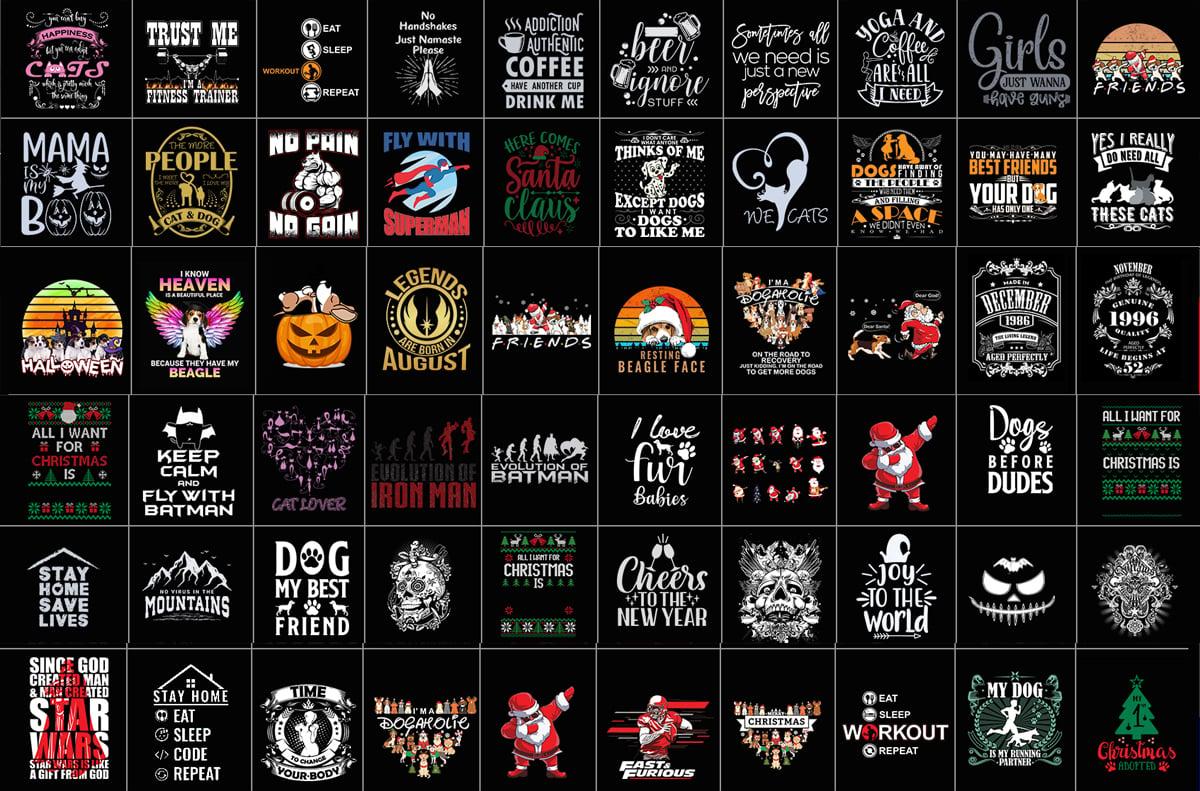 25k Tshirt Design Collection master Vector Template