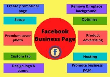  I will setup & optimize facebook business page,attractive cover photo,remove & replace background