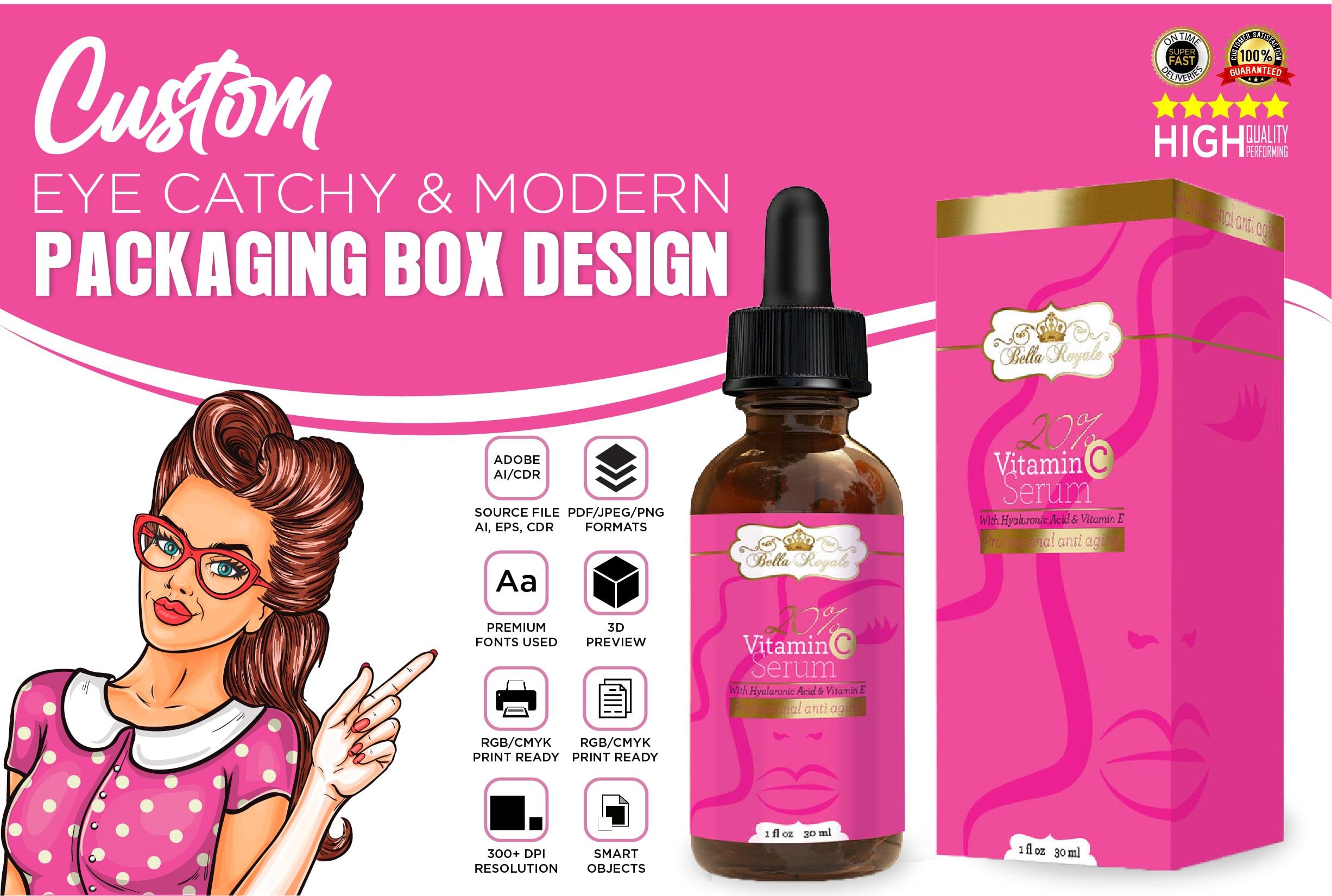 I will design product packaging box or product labeling