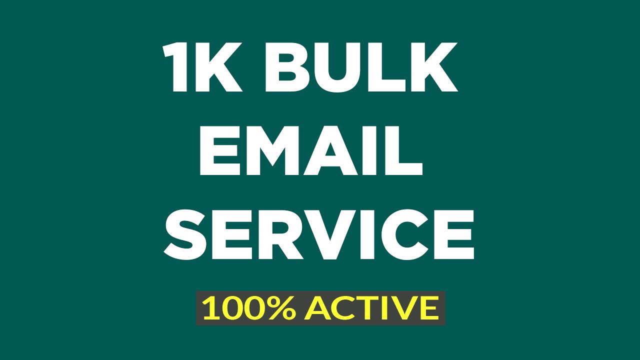 I will give you 1K targeted active email for business promotion in 24 hours