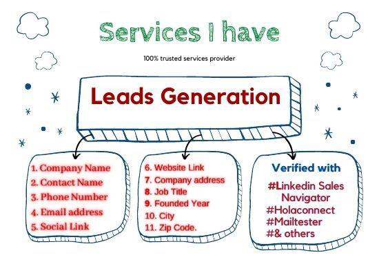 I Will Provide 100 Verified email and contract for you