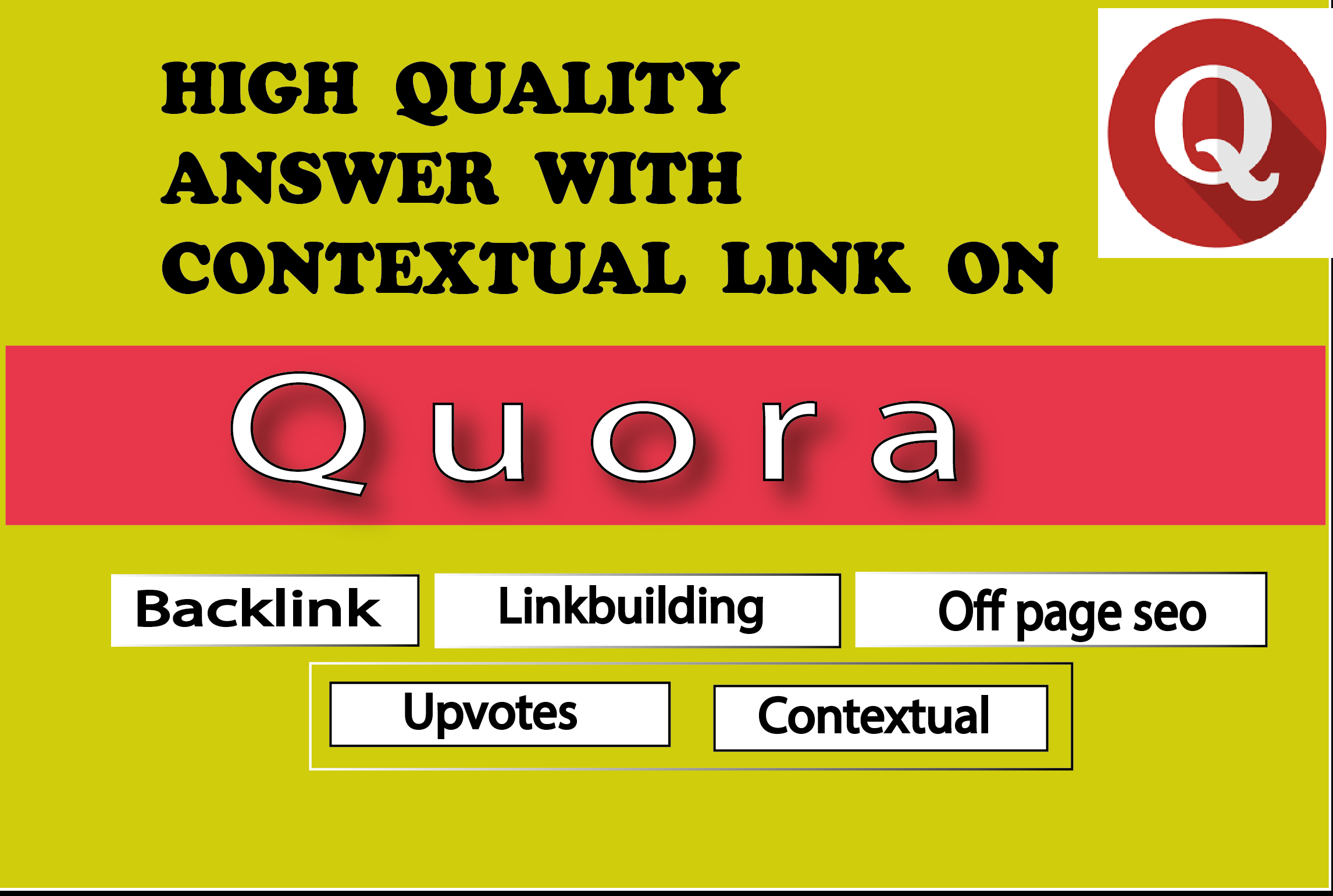 30 unique Quora answer with backlink