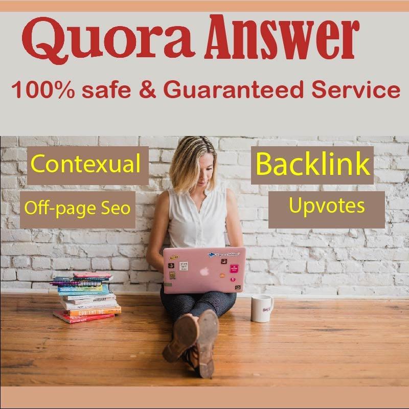 I Will provide 10 quora question answer with backlinks for your website