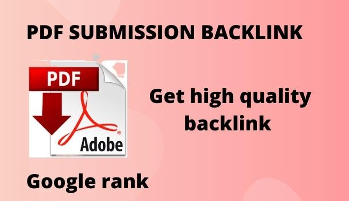 I will do PDF submission and top article sharing 