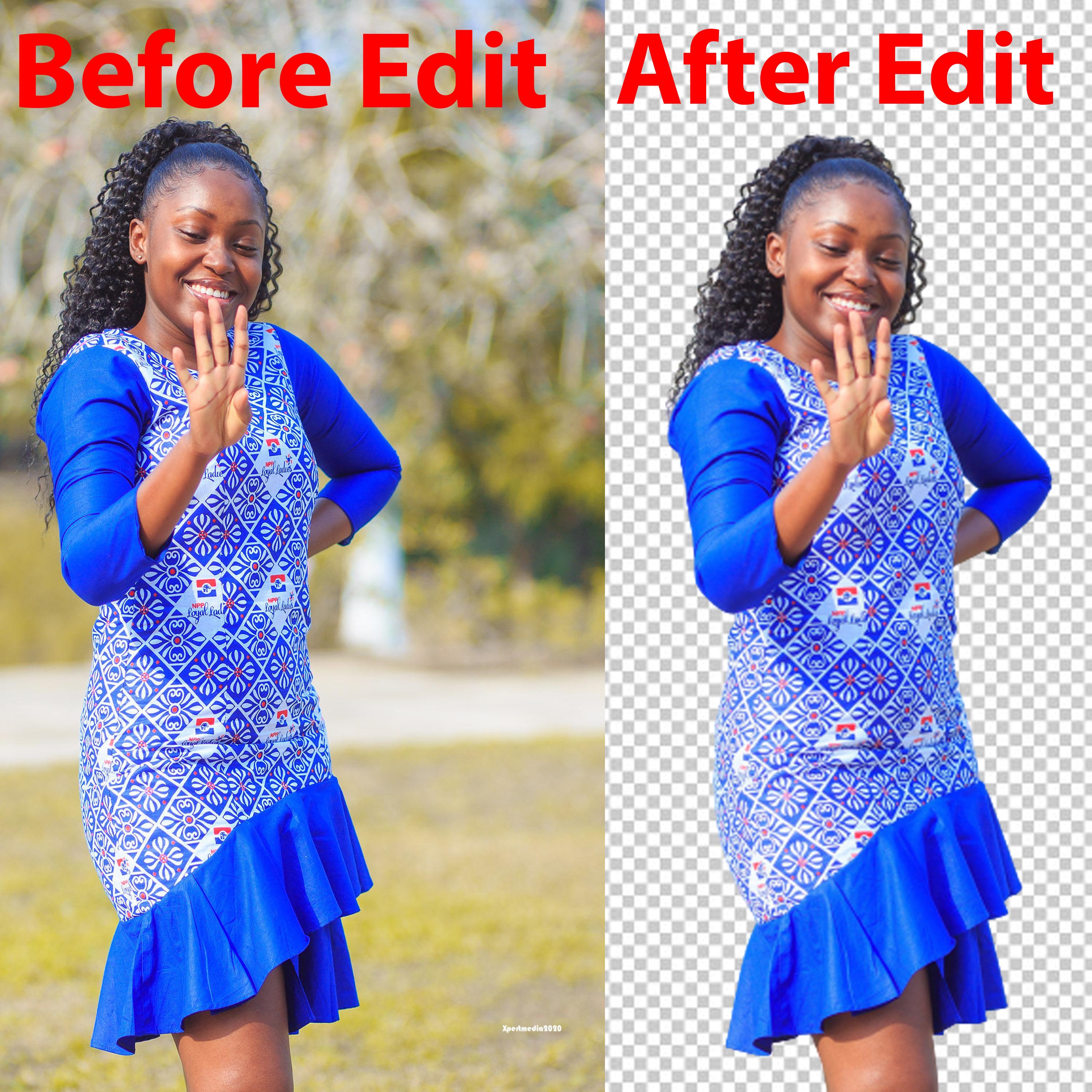 I will urgent professionally background remove .