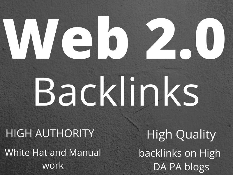I Will Create Manually 25 High Authority super Web 2.0 Blogs SEO Backlinks For Boost Google Ranks