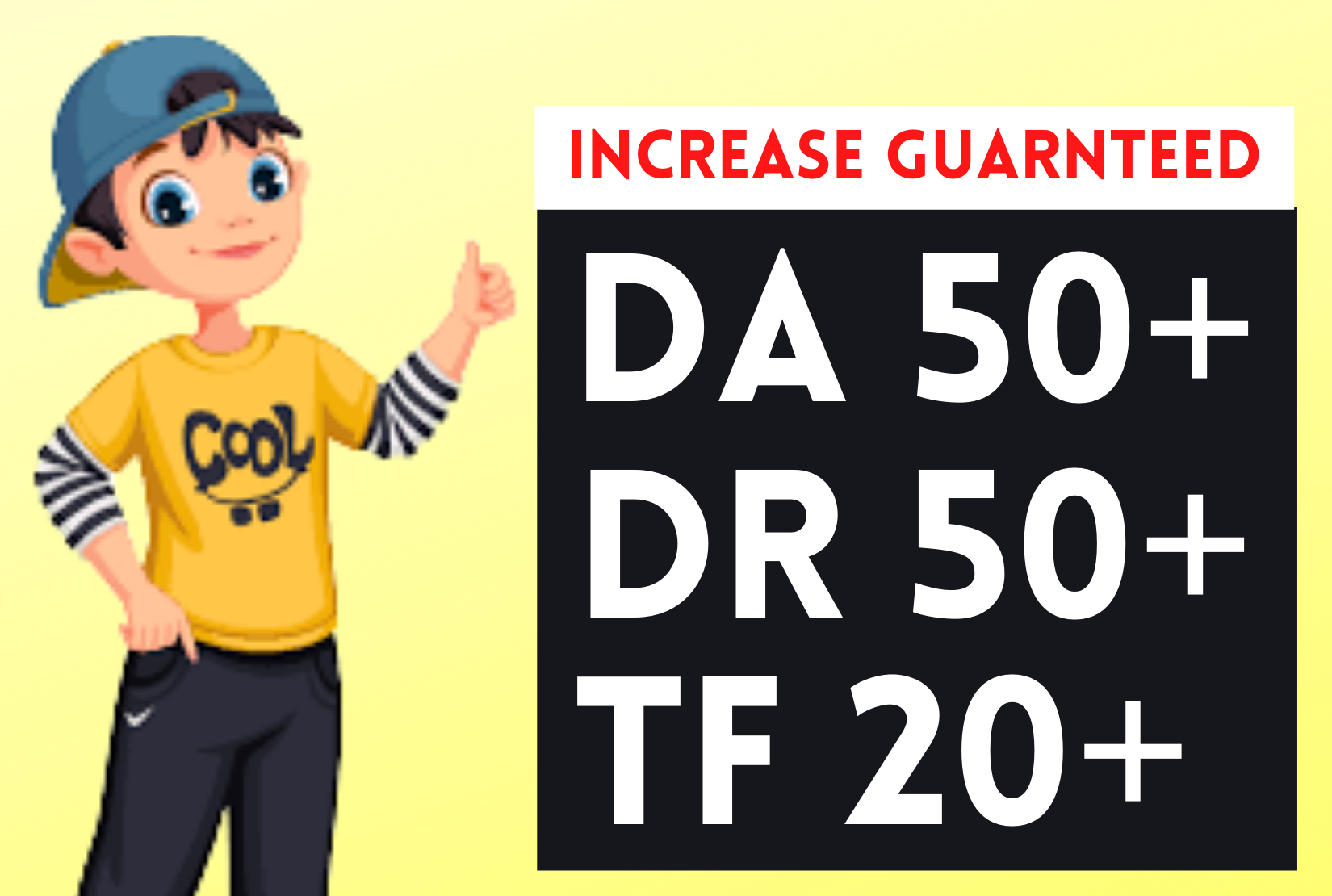 I will icrease domain rating ahrefs dr 50 moz da 50+