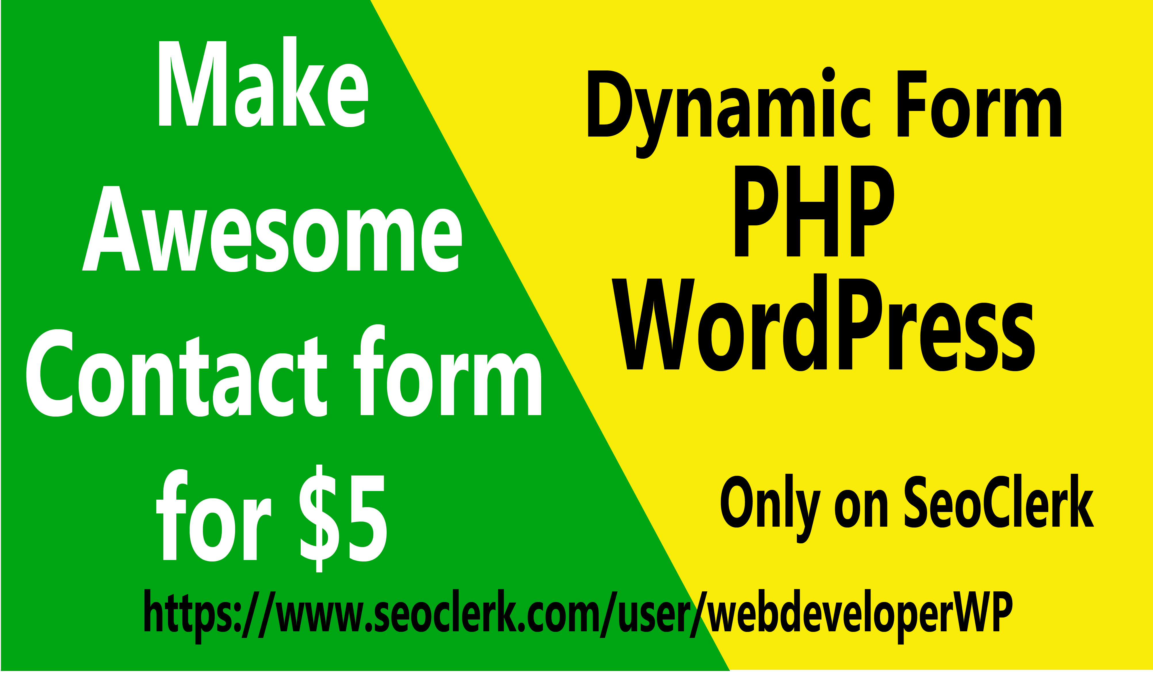 I will Make Awesome Contact Form for Your Website