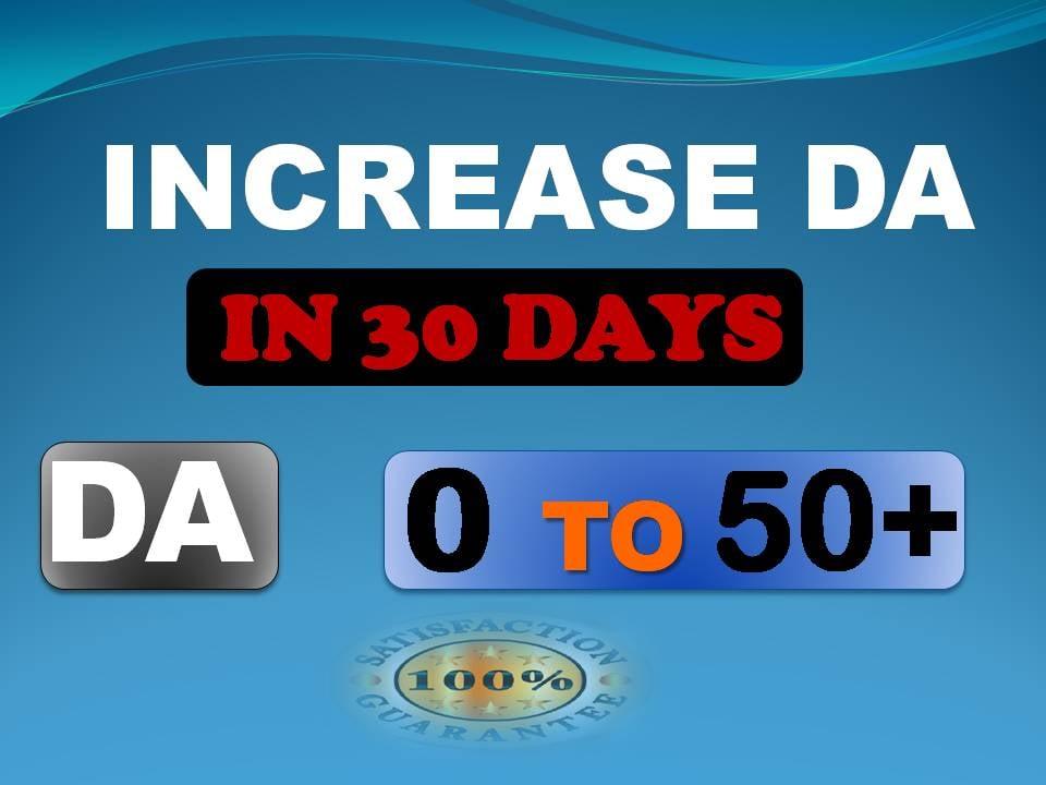 I will increase domain authority moz da pa to 50 plus in 30 days