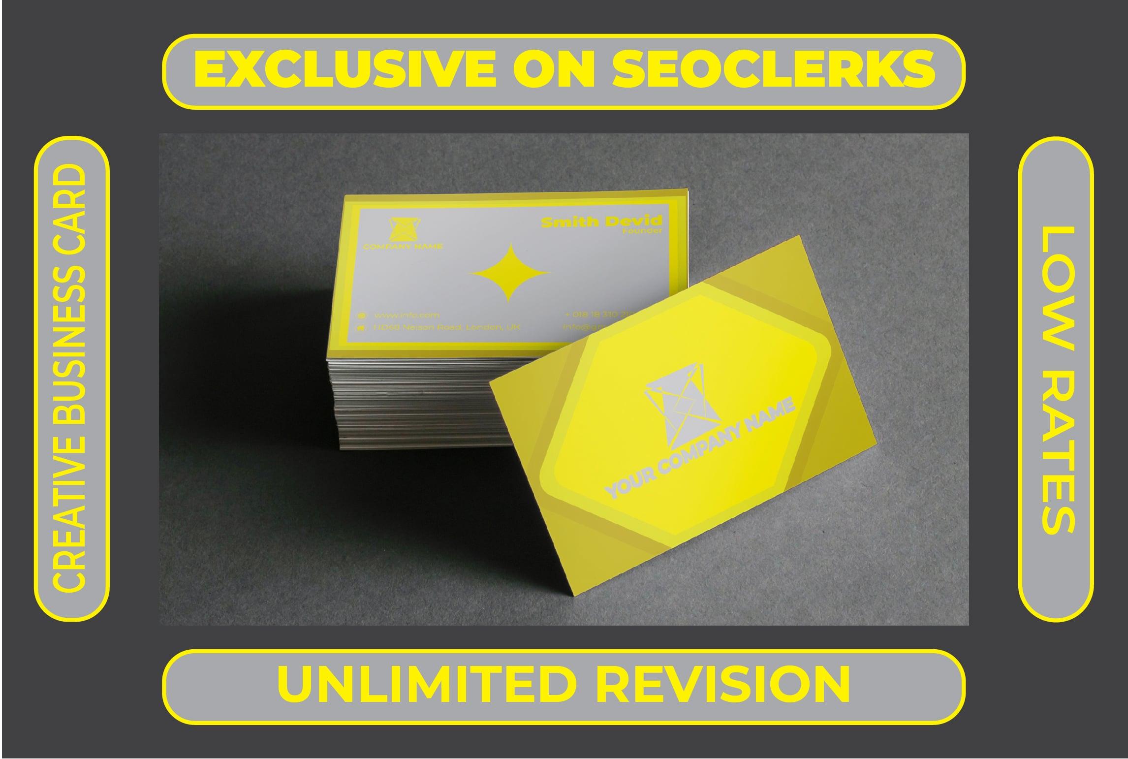 I will make creative, exceptional and professional business card design