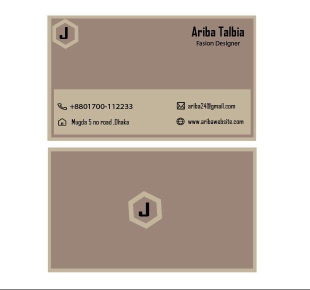 I will create luxury Business card