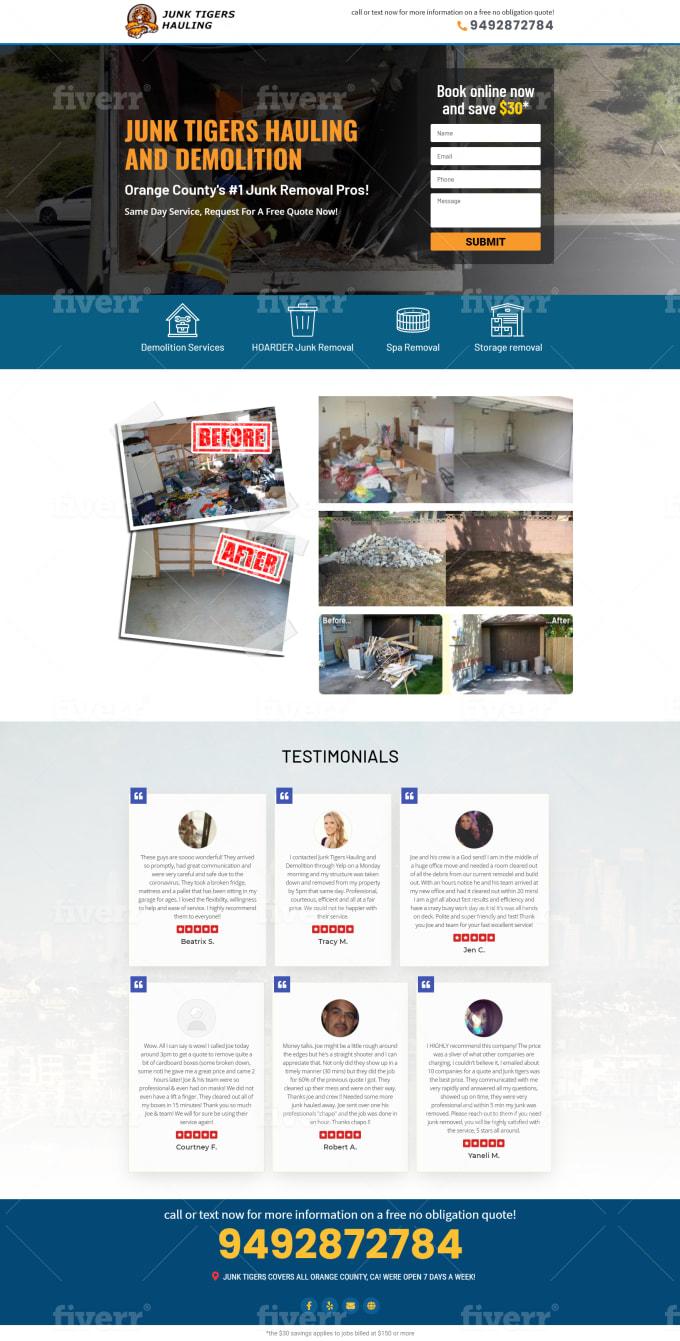 I will do irresistible sales page, landing page design, or shopify landing page