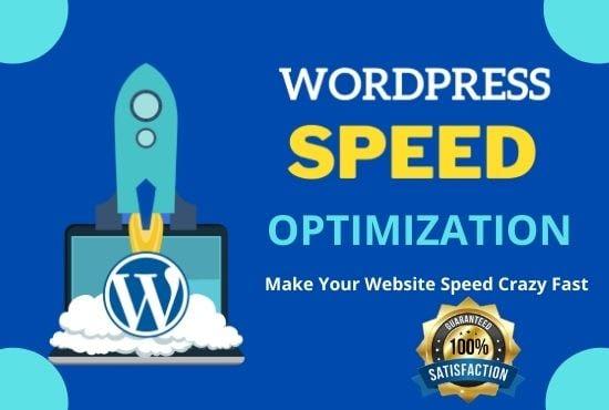  I will increase WordPress speed optimization or page loading speed