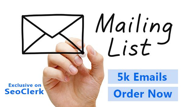 Five thousand email available for your business, USA based .
