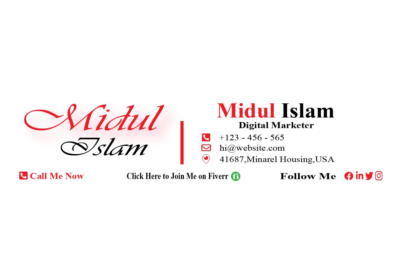 I will create html email signature or clickable email signature