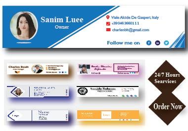 I Will Design Clickable HTML Email Signature