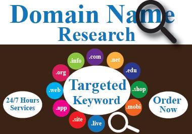 I Will Do Targeted Domain Name Research