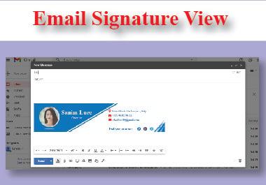 I Will Design Clickable HTML Email Signature